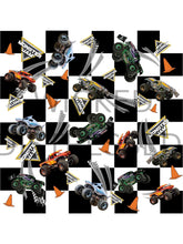 Load image into Gallery viewer, Checkerboard Monster Trucks
