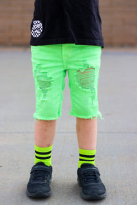 Neon Green Shorts
