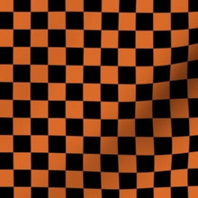 Load image into Gallery viewer, Black and Orange Checkerboard
